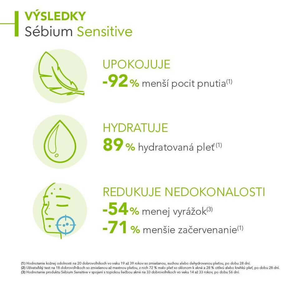 Bioderma Sébium Sensitive cremă calmantă și hidratantă pentru pielea cu tendință acneică 30 ml