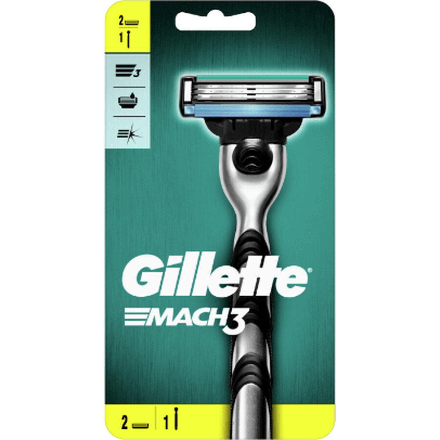 Rasoio Gillette Mach3 + 2 testine