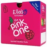 Ella's Kitchen BIO Pink Smoothie à un seul fruit avec fruit du dragon 5 x 90 g