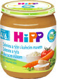 HiPP Biologische Groenten en Rijst met Kip, 1 x 125 g