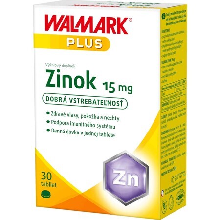 Walmark Zink 15mg, 30 tabletten