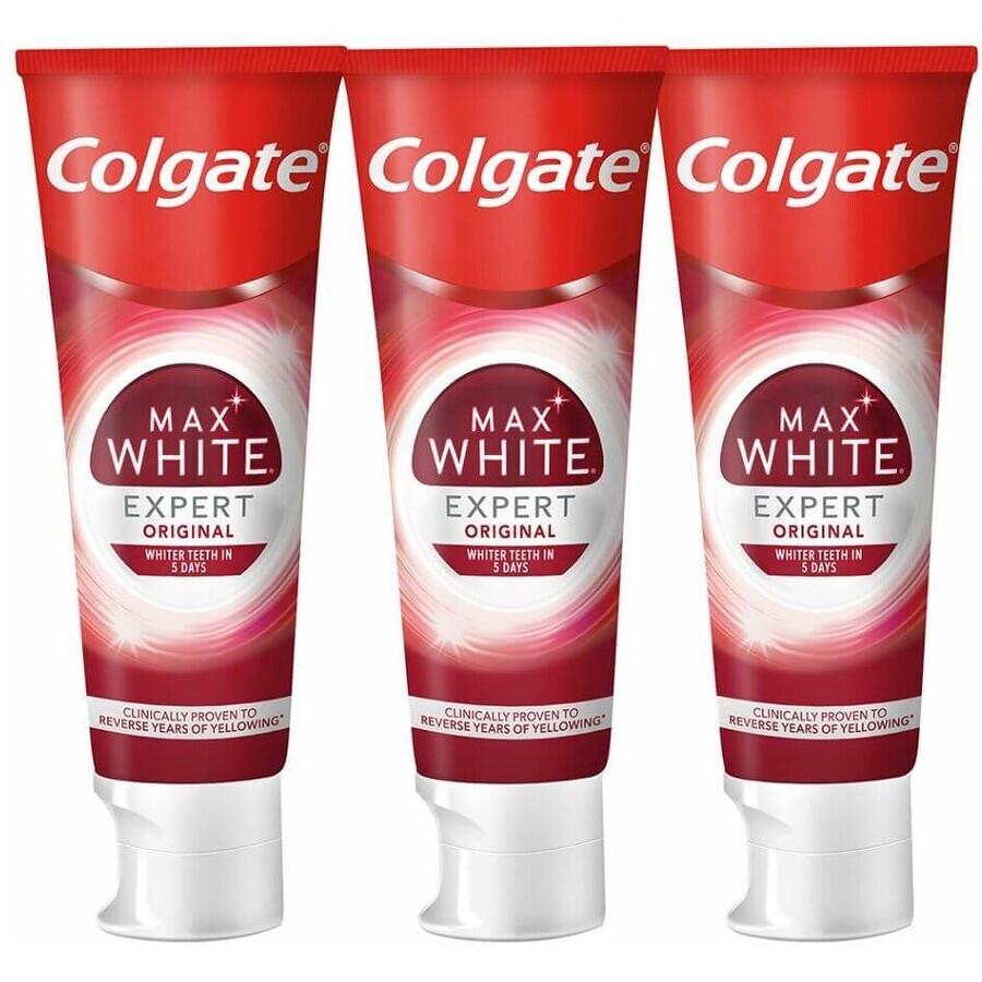 Colgate Max White Expert Original Dentifricio 3 x 75 ml