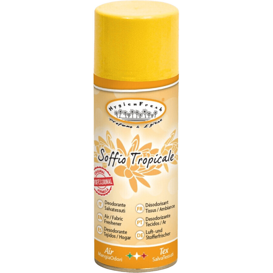 HygienFresh DeoSpray lucht- en textielverfrisser, Tropical breeze 400 ml