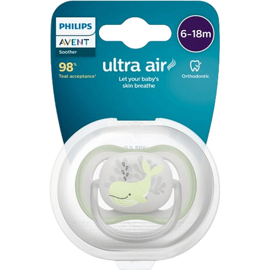 Philips Avent Ultra Air Schnuller 6-18m Walfisch 6-18m