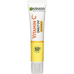 Garnier Skin Naturals Vitamine C Dagelijkse Verhelderende UV Fluid SPF 50+ onzichtbaar, 40 ml