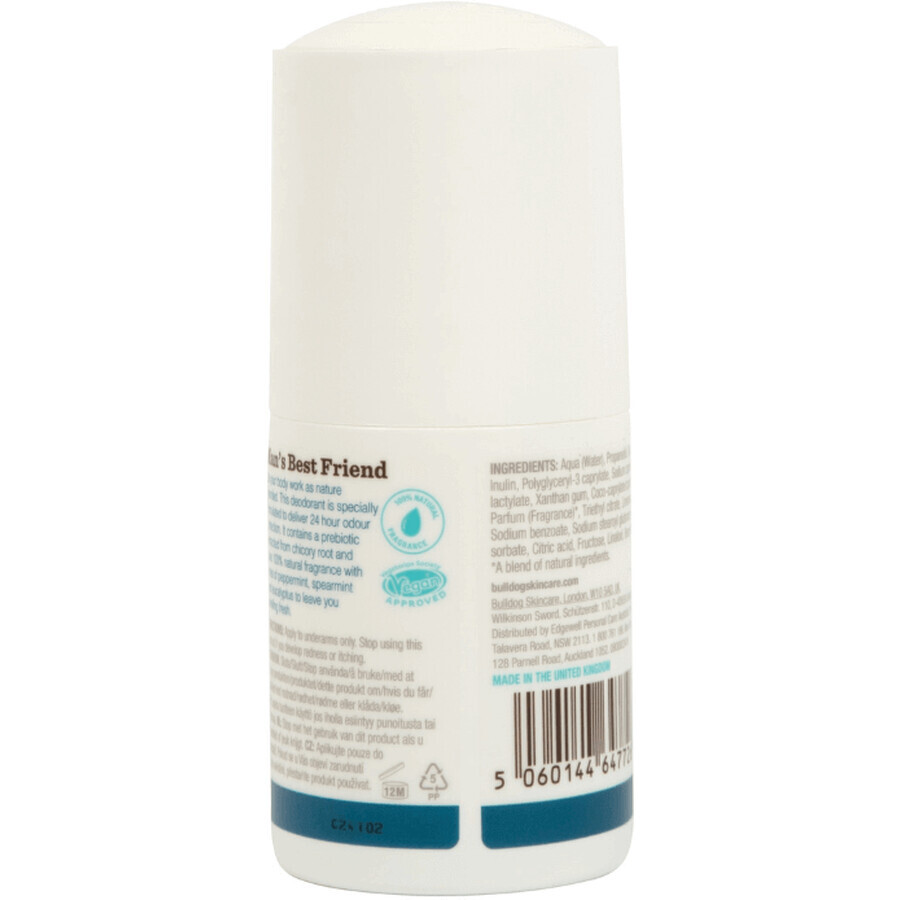 Natuurlijke deodorant Bulldog pepermunt en eucalyptus 75 ml