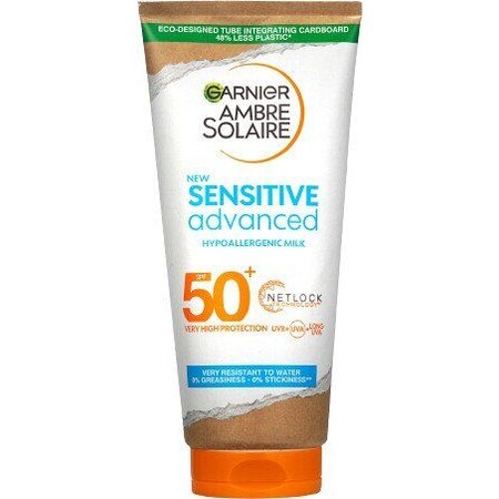 Garnier Ambre Solaire Sensitive Advanced Sunscreen Lotion, very high protection for light-sensitive skin, SPF 50+, 175 ml