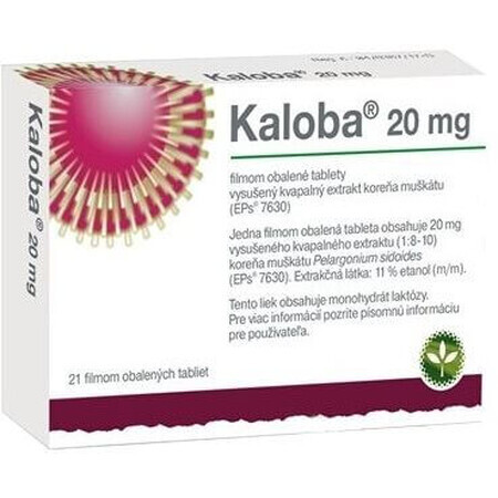 Kaloba 20mg filmomhulde tabletten 21 tabletten