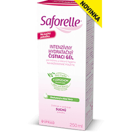 Saforelle Intensieve vochtinbrengende reinigingsgel met klis 250 ml