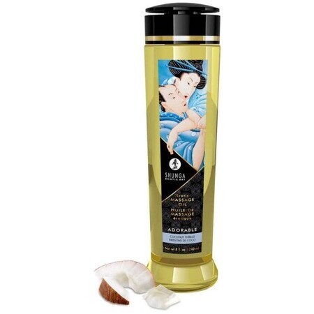 Shunga Erotische Massageolie Schattige Kokosnoot Erotische Massageolie 240 ml