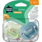 Chupete de silicona Tommee Tippee CTN AnyTime, 6-18m, varios colores 2 unidades