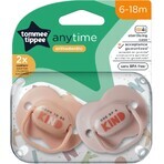 Chupete de silicona Tommee Tippee CTN AnyTime, 6-18m, varios colores 2 unidades