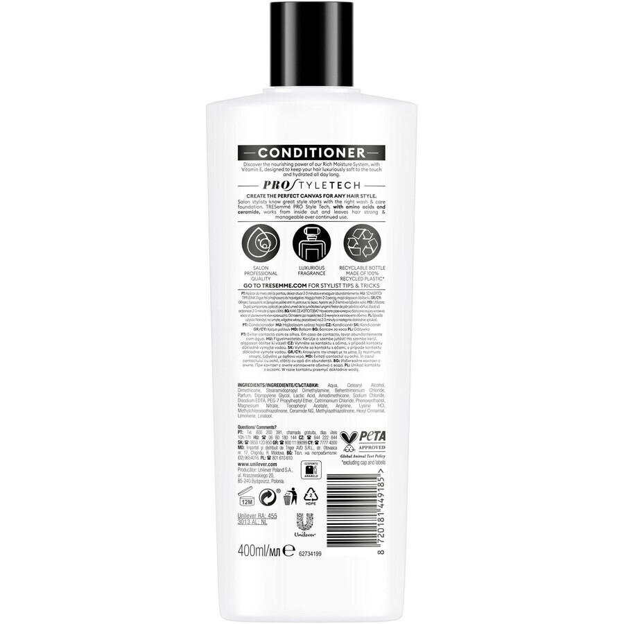 TreSemmé Rich Moisture Conditioner with Vitamin E 400 ml