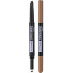 Maybelline New York NY NY Express Brow Satin Duo 01 Dark Blonde Duo Brow Pencil and Powder