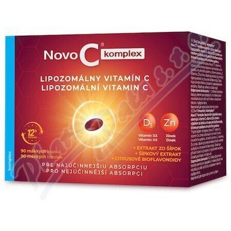 Novo C KOMPLEX Vitamina C liposomiale con vitamina D3 e zinco 90 softgel