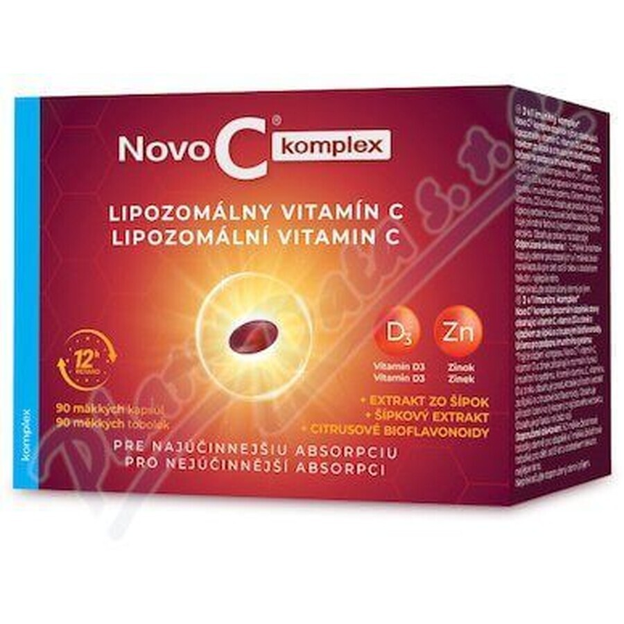 Novo C KOMPLEX Vitamina C liposomiale con vitamina D3 e zinco 90 softgel