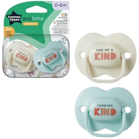 Tommee Tippee CTN Tetina de Silicona Any Time 0-6m 2 pcs