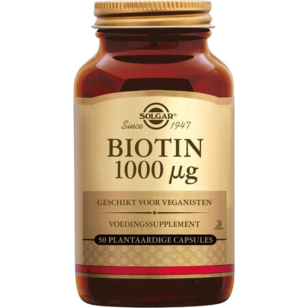 Solgar Biotine 1000 mcg, 50 capsules