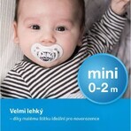 LOVI Mini silicone pacifier with mini label Dynamic WILD SOUL, for boys, 0-2m, 2 pcs