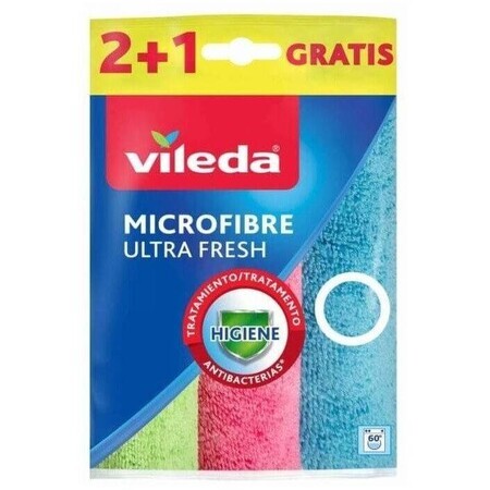 Vileda Ultra Fresh micro asciugamani 2+1pz