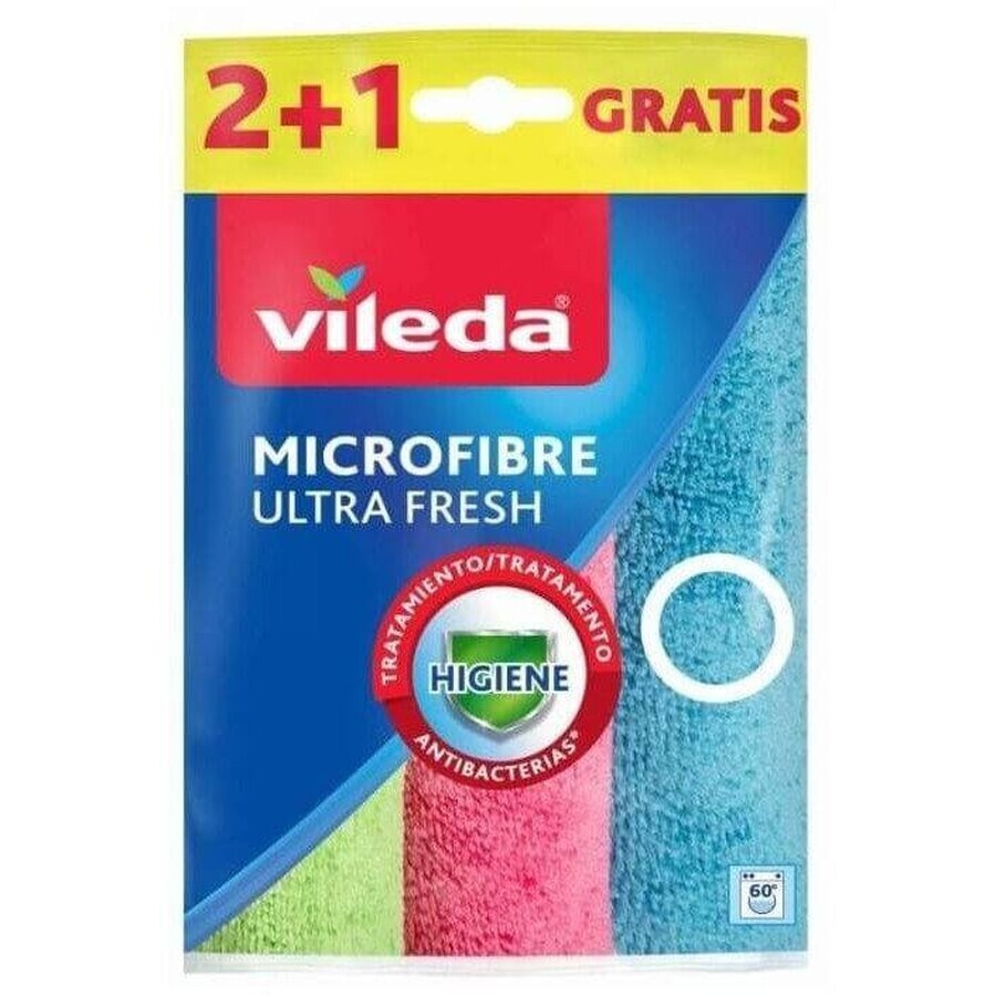 Vileda Ultra Fresh micro asciugamani 2+1pz