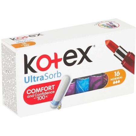 Kotex UltraSorb serviettes hygiéniques normales 16 pcs