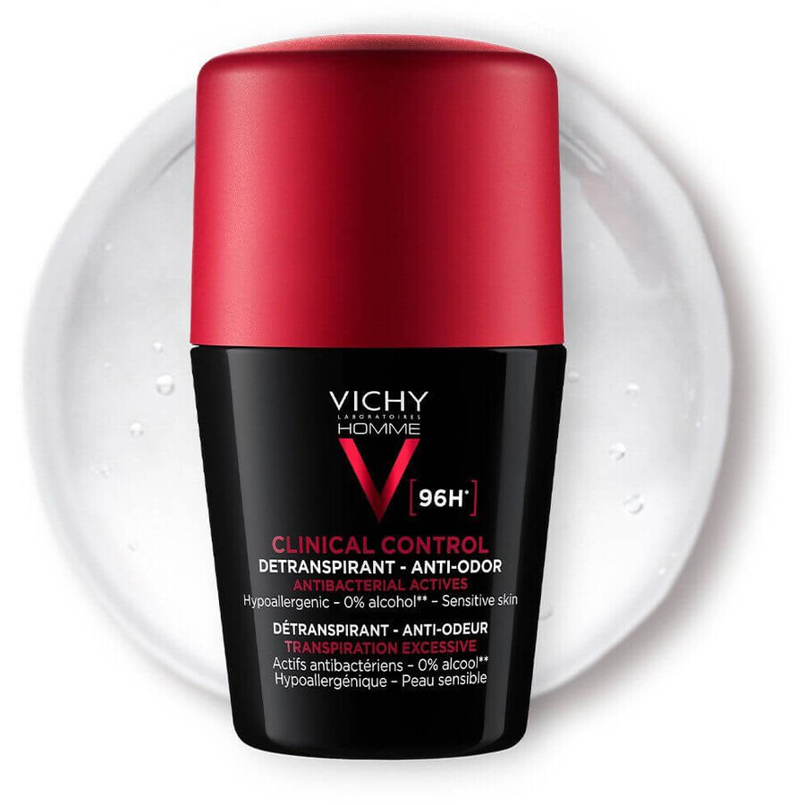 Vichy Homme 96H Anti-Odour Antiperspirant 50 ml