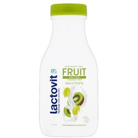 Lactovit Gel de duș Fruit Antiox kiwi și struguri - elasticitate 500 ml