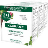 Klorane KERATINcaps Kracht en vitaliteit, haar en nagels 3 x 30 capsules