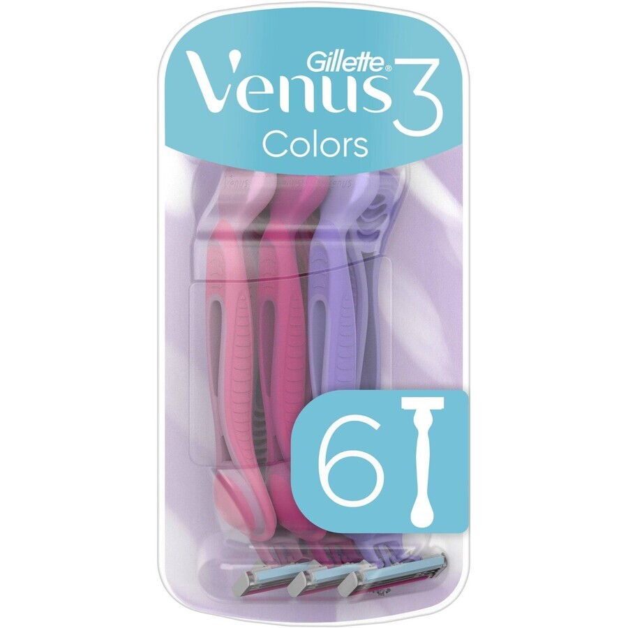 Gillette Venus Simply Venus3 Wegwerpscheerapparaat Multicolour 6 stuks