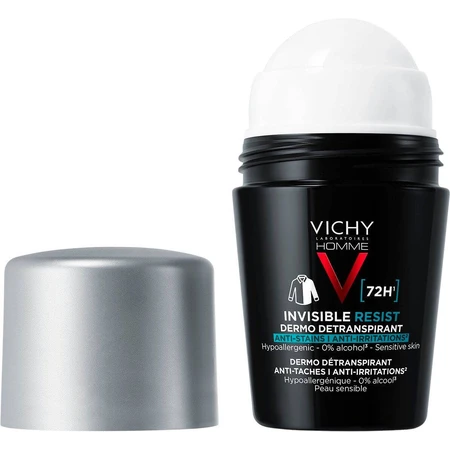 Vichy Homme Invisible Resist 72H Antitranspirant gegen Flecken und Reizungen 50 ml