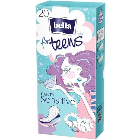 Bella pour adolescents Coussinets sensibles pour sous-vêtements 20 pièces