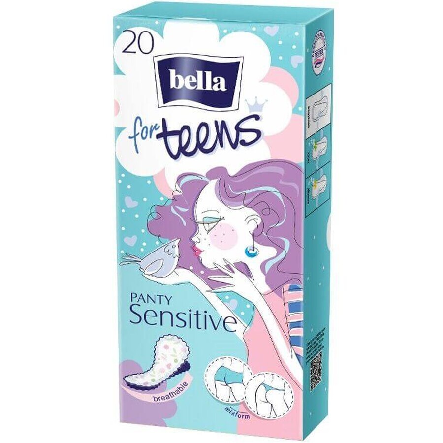 Bella pour adolescents Coussinets sensibles pour sous-vêtements 20 pièces