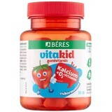 Béres VitaKid Ca D Rubberen vitaminetabletten, aardbei 30 stuks