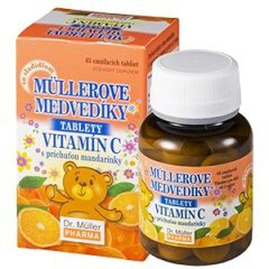 Dr.Muller Müller Müller's Teddy Bears® Suckling Tablets with tangerine flavor and vitamin C 45 pieces