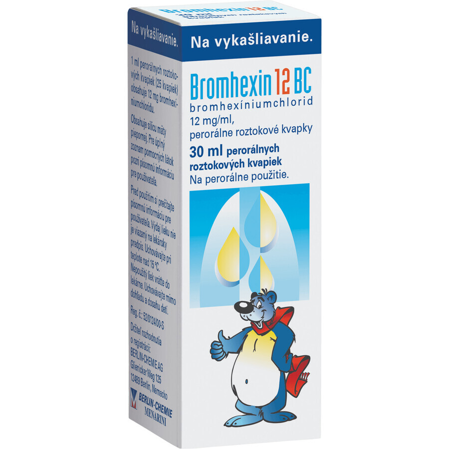 Broomhexine 12 BC druppels 30 ml