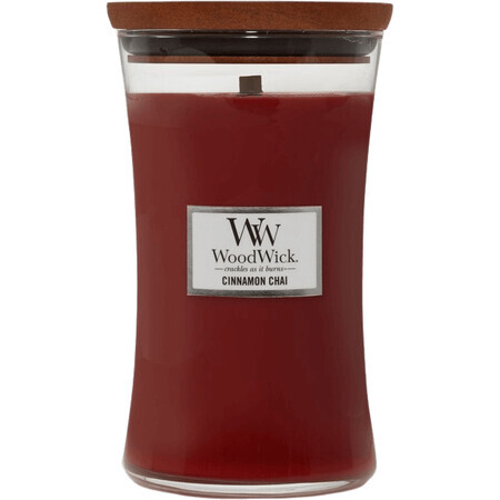 Woodwick Kaneel Chai Kaars in vaas 609 g