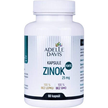 Adelle Davis Zink FORTE 25 mg 60 capsules