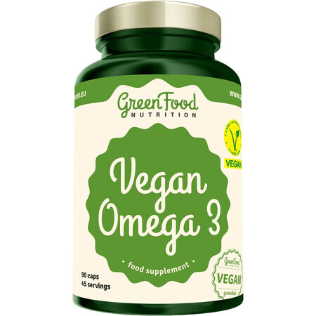 GreenFood Nutrition Vegan Omega 3, 90 capsules