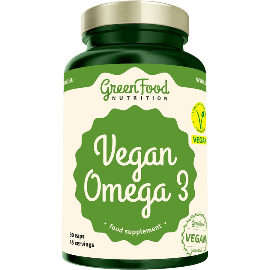 GreenFood Nutrition Vegan Omega 3, 90 capsules