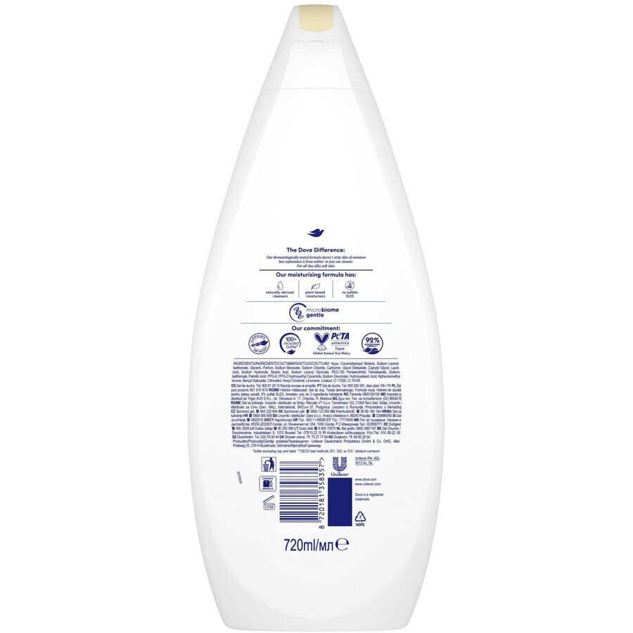 Gel de duș Dove Nourishing Silk 720 ml