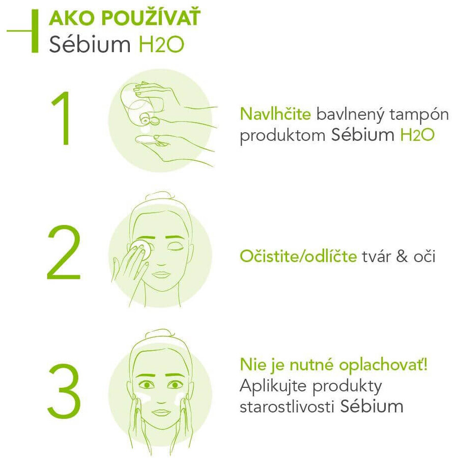 Bioderma Sébium H2O apă micelară pentru ten gras și acnee 500 ml