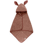 BIBS Kangaroo towel with hood in organic cotton - Woodchuck