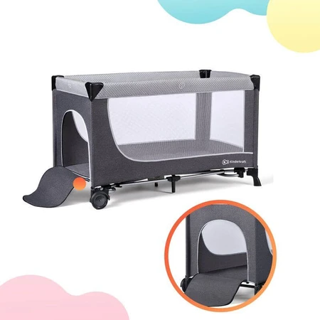 Kinderkraft Leody reiswieg met accessoires Leody Grijs