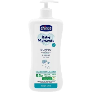 Chicco shampoo per capelli con dispenser Baby Moments 92% ingredienti naturali 500 ml