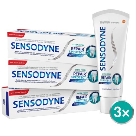 Sensodyne Repair & Protect extra frisse tandpasta 3 x 75 ml