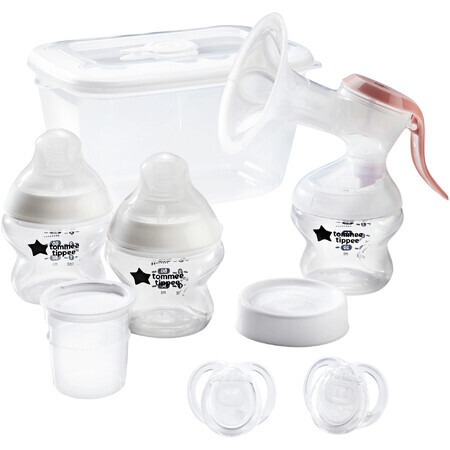 Tommee Tippee Made for Me™ Starter Kit con extractor de leche manual.