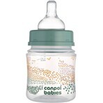 Canpol baby Bottiglia anticolica EasyStart MOUNTAIS MOUNTAIS verde 120 ml