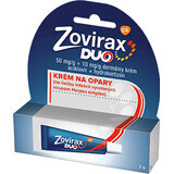 Zovirax Duo lip ulcer cream with acyclovir and hydrocortisone 2 g