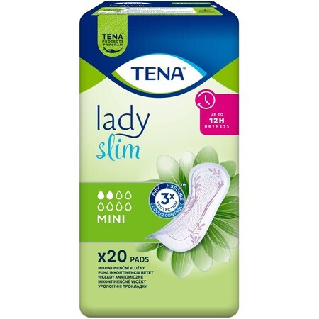 Tena Lady Mini Mini Slim Slim Absorbent Pads 20 pcs